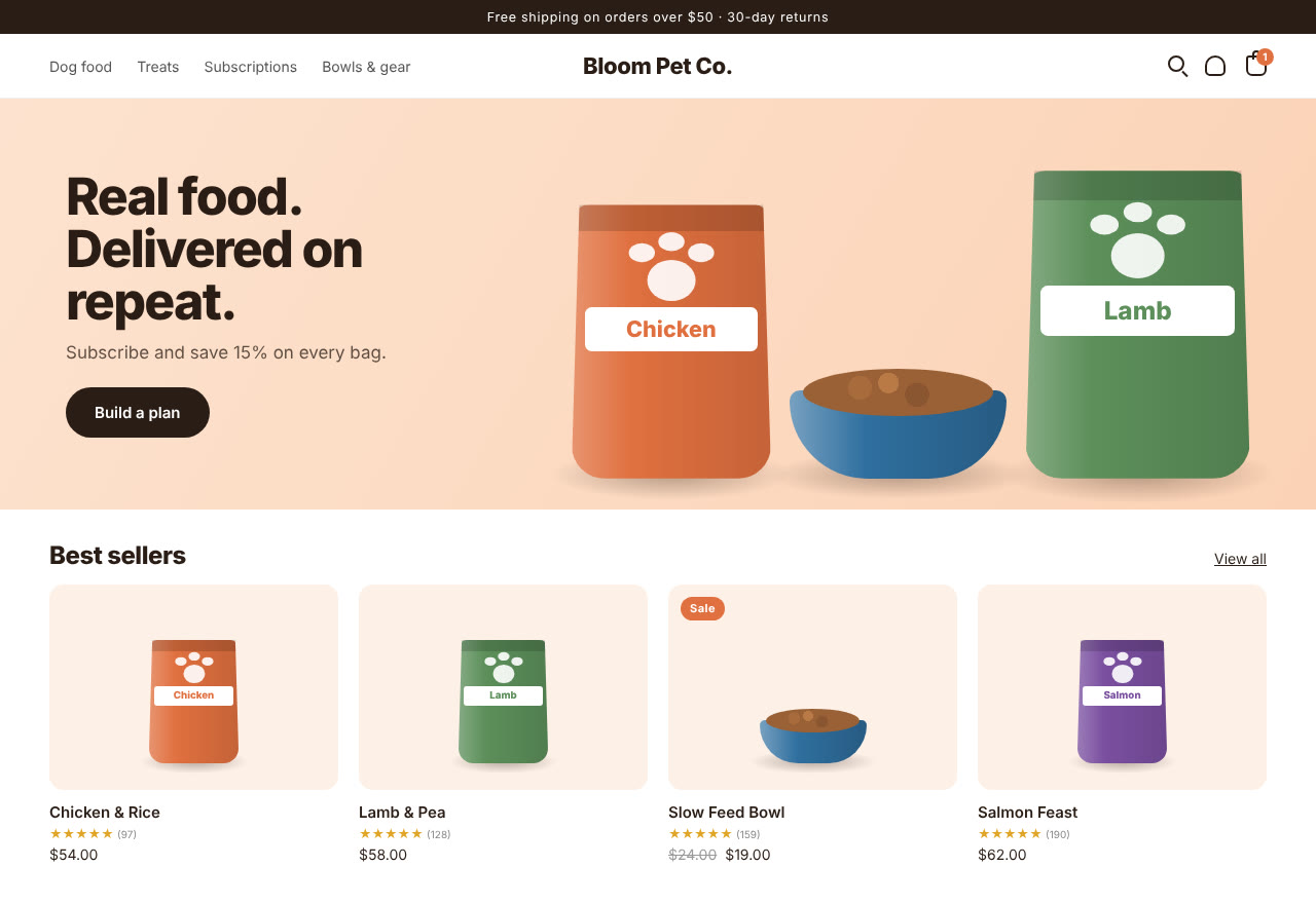 Bloom Pet Co. on Shopify